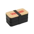 Bamboo Stackable Bento Box | https://www.bestnamebadges.com