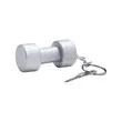 Dumbbell Shape Stress Ball Keychain | https://www.bestnamebadges.com