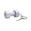 Dumbbell Shape Stress Ball Keychain | https://www.bestnamebadges.com