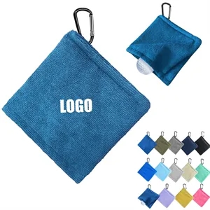 Golf Ball Pocket Towel with Clip