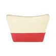 Two-Tone Canvas Cosmetic Bag | https://www.bestnamebadges.com
