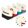 Two-Tone Canvas Cosmetic Bag | https://www.bestnamebadges.com