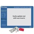 Frame-It Flex® Barely There™ Ultra Thin Window Counter Mat | https://www.bestnamebadges.com