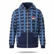 Sublimated 280G Polyester Full Zip Hoodie | https://www.bestnamebadges.com