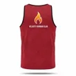 Spun Polyester Cotton Touch Athletic Tank Top Sublimated | https://www.bestnamebadges.com