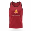 Spun Polyester Cotton Touch Athletic Tank Top Sublimated | https://www.bestnamebadges.com