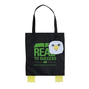 Paws N Claws® Foldable Tote with Hanging Pouch | https://www.bestnamebadges.com