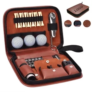 Large-Capacity Leather Storage Pouch For Golf Accessories | https://www.bestnamebadges.com