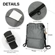 EcoVenture RPET Drawstring Backpack | https://www.bestnamebadges.com