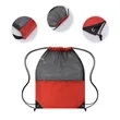 14" X 18" Mesh Top Drawstring Backpack | https://www.bestnamebadges.com