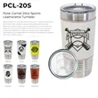 Polar Camel 20oz Leatherette/Stainless Sports Steel Tumblers | https://www.bestnamebadges.com