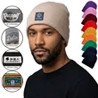 Value Knitted Stripe Beanie | https://www.bestnamebadges.com