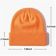 100% Acrylic Cuffed Knitted Beanie With Custom Logo | https://www.bestnamebadges.com