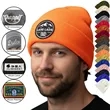100% Acrylic Cuffed Knitted Beanie With Custom Logo | https://www.bestnamebadges.com