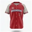 Men's Sublimated Full Button Baseball Jersey 200G Interlock | https://www.bestnamebadges.com