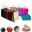 Kraft Paper Portable Paper Shopping Bag With Handle | https://www.bestnamebadges.com