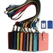 Leather ID Badge Card Holder Retractable Badge Reel | https://www.bestnamebadges.com