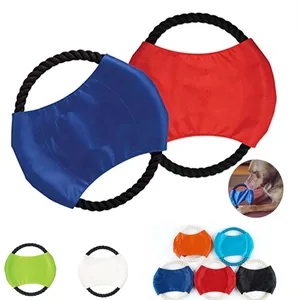 Dog Rope Flying Disc Toy For Aggressive Chewers | https://www.bestnamebadges.com