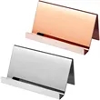 Stainless Steel Cards Holders Desktop For Business | https://www.bestnamebadges.com
