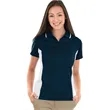 Women's Color Blocked Wicking Polo | https://www.bestnamebadges.com