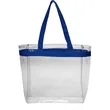 Color Handles Clear Plastic Tote Bags | https://www.bestnamebadges.com
