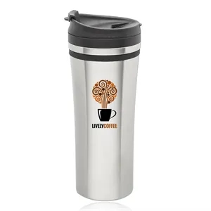 15 oz. Mia Insulated Stainless Steel Travel Mug | https://www.bestnamebadges.com