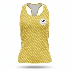 Women's Spandex Interlock Racerback Tank Top Full Color