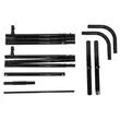 2'W x 72"H LiteWay EuroFit Straight Wall Hardware | https://www.bestnamebadges.com