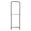 2'W x 72"H LiteWay EuroFit Straight Wall Hardware | https://www.bestnamebadges.com