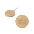 Bamboo 15W Wireless Charging Pad | https://www.bestnamebadges.com