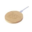 Bamboo 15W Wireless Charging Pad | https://www.bestnamebadges.com