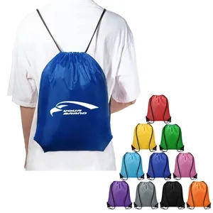 Waterproof Nylon Drawstring Backpacks Bags For School Gym