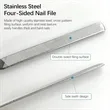 Coarse Grit Durable Stainless Steel Design Long Nail File | https://www.bestnamebadges.com