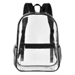 Heavy Duty Security Clear PVC School Backpack | https://www.bestnamebadges.com