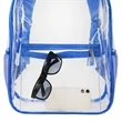 Heavy Duty Security Clear PVC School Backpack | https://www.bestnamebadges.com
