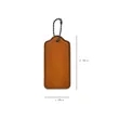 Luggage Bag Tags Leather Keychain Labels With Ring | https://www.bestnamebadges.com