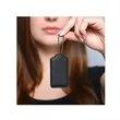 Luggage Bag Tags Leather Keychain Labels With Ring | https://www.bestnamebadges.com