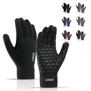 Winter Knit Gloves For Men Women Soft Lined Thermal