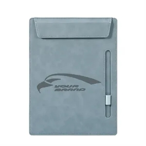 A4 PU Leather Clipboard Folder With Pen Loop For Office