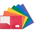 11.4"x9.3" Plastic Double Pocket Folder | https://www.bestnamebadges.com