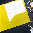 11.4"x9.3" Plastic Double Pocket Folder | https://www.bestnamebadges.com