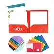 11.4"x9.3" Plastic Double Pocket Folder | https://www.bestnamebadges.com