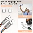 Portable Charging Cable Anti-Theft 2-In-1 Cellphone Lanyard | https://www.bestnamebadges.com