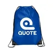 18" x 13.5" Custom Drawstring Backpack - Silk Screen | https://www.bestnamebadges.com