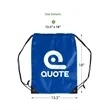 18" x 13.5" Custom Drawstring Backpack - Silk Screen | https://www.bestnamebadges.com