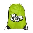 18" x 13.5" Custom Drawstring Backpack - Silk Screen | https://www.bestnamebadges.com