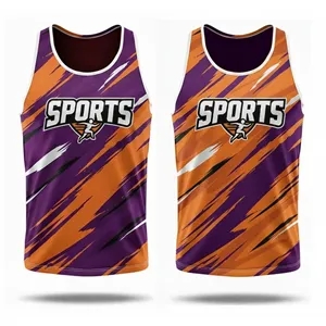Button Mesh UPF DriFit Unisex Tank Top Sublimated