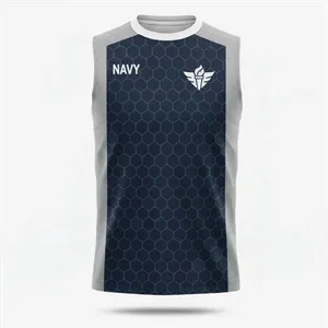 Men's Sublimated Premium Poly Spandex Sleeveless T-Shirt