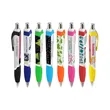 Union Printed - Squared Tropical Colors Click Pen | https://www.bestnamebadges.com
