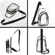 Clear PVC Crossbody Sling Bag Backpack | https://www.bestnamebadges.com